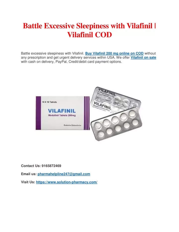 battle excessive sleepiness with vilafinil