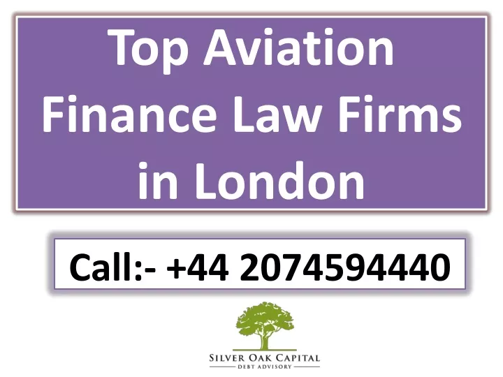 top aviation finance law firms in london