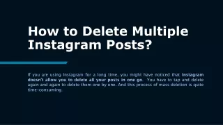 How to Delete Multiple Instagram Posts? (Proven Ways)