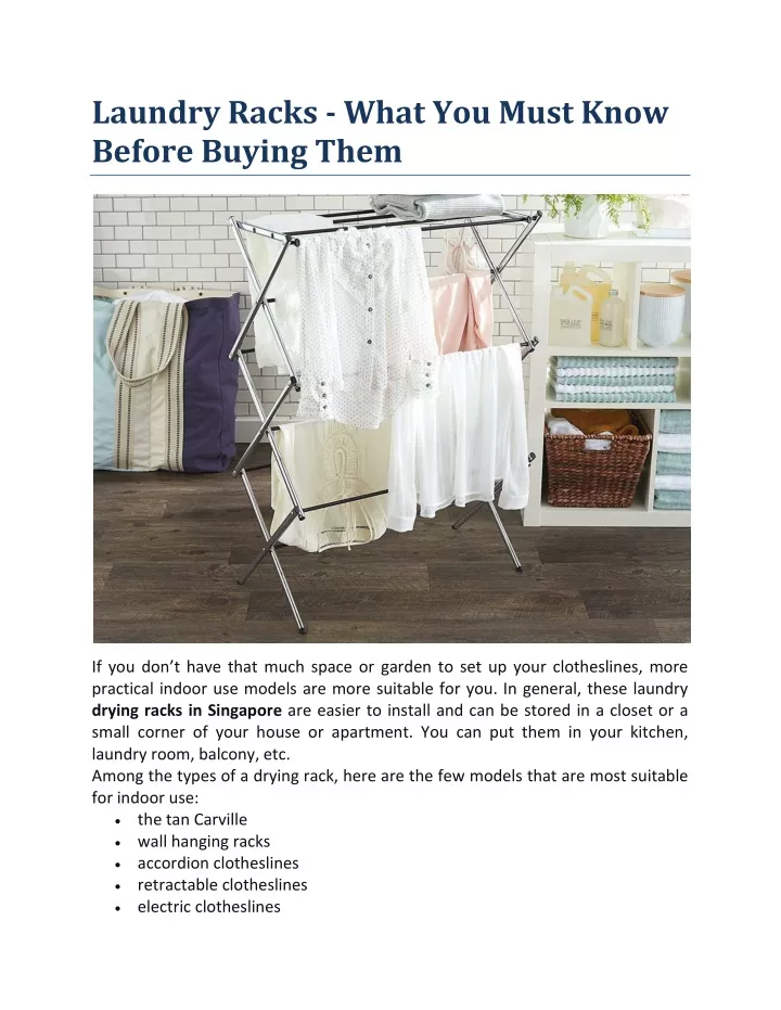 laundry racks what you must know before buying
