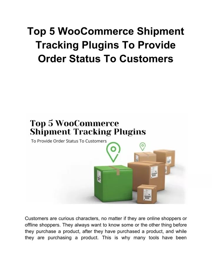 top 5 woocommerce shipment tracking plugins