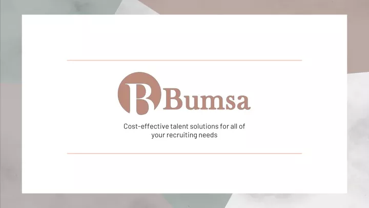 cost effective talent solutions for all of your recruiting needs
