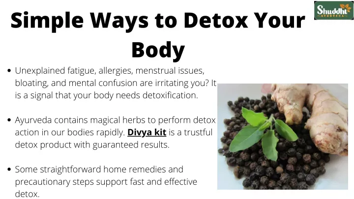 simple ways to detox your body unexplained