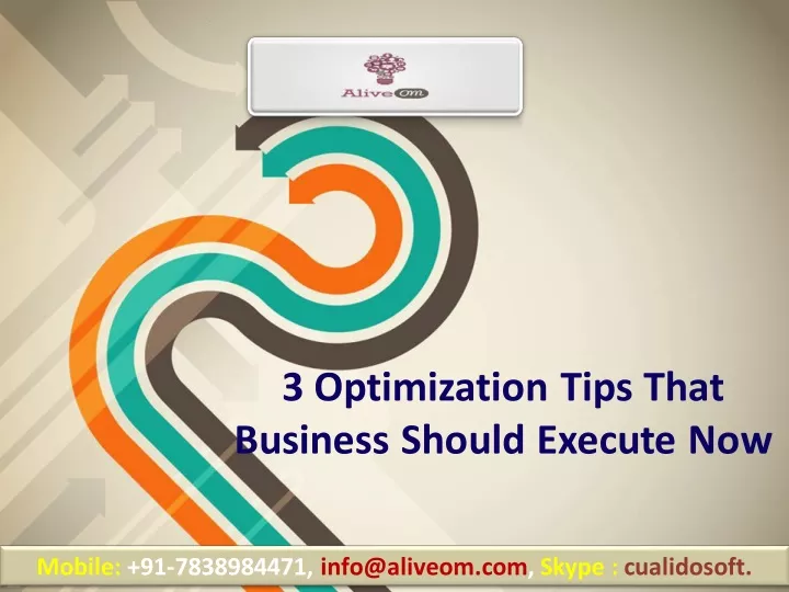 3 optimization tips that business should execute