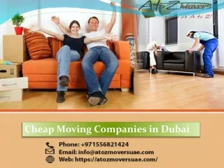 Cheap Moving Companies  in Dubai