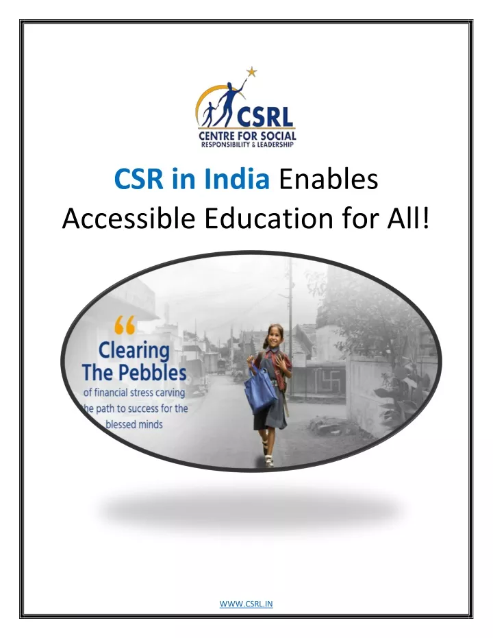 csr in india enables accessible education for all