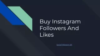 Buy Instagram Followers | Buy Instagram Likes | Uk based services