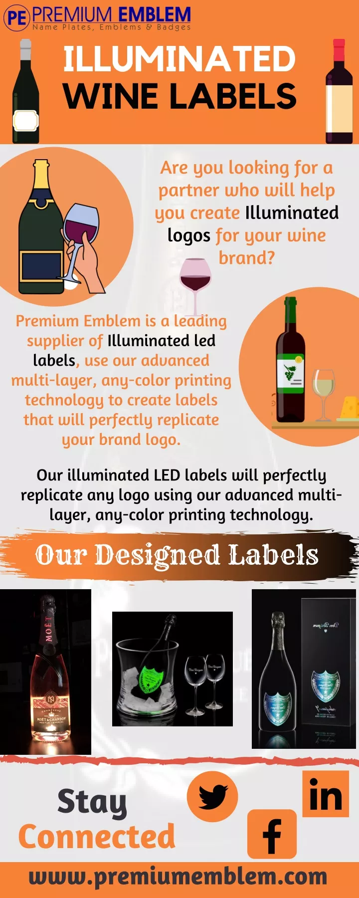 illuminated wine labels