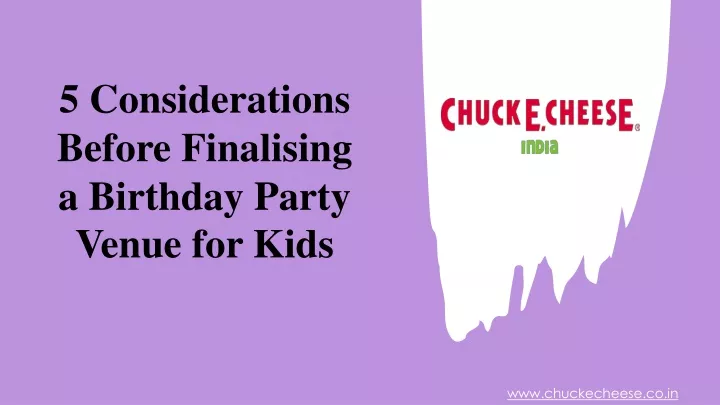 5 considerations before finalising a birthday party venue for kids