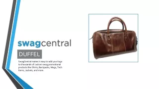 Custom Duffel Bags Online - Swagcentral