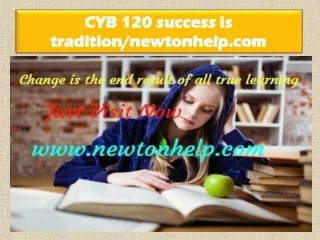 CYB 120 success is tradition/newtonhelp.com