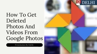 How To Get Deleted Photos And Videos From Google Photos
