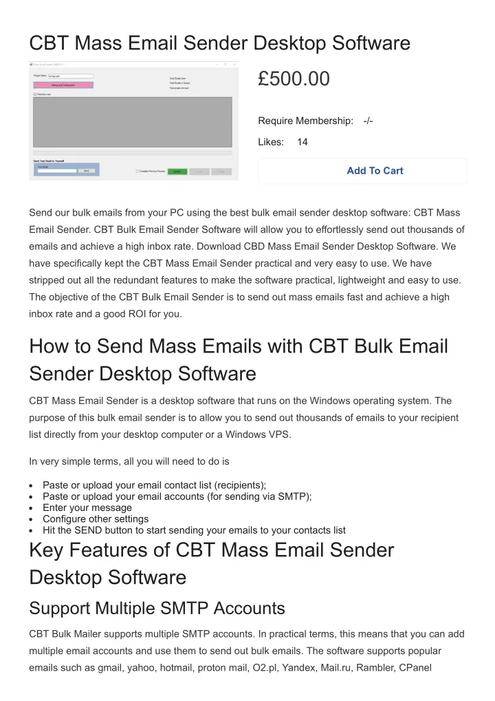 cbt mass email sender desktop software