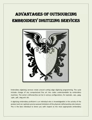 Embroidery Digitizing Service