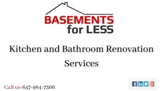 Kitchen and Bathroom Renovation Services