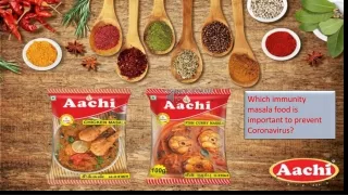 Which immunity masala food is important