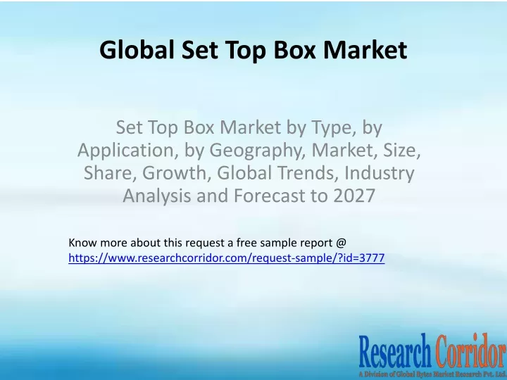 global set top box market