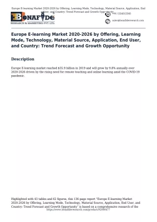 europe e learning market 2020 2026 by offering