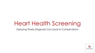 heart health screening