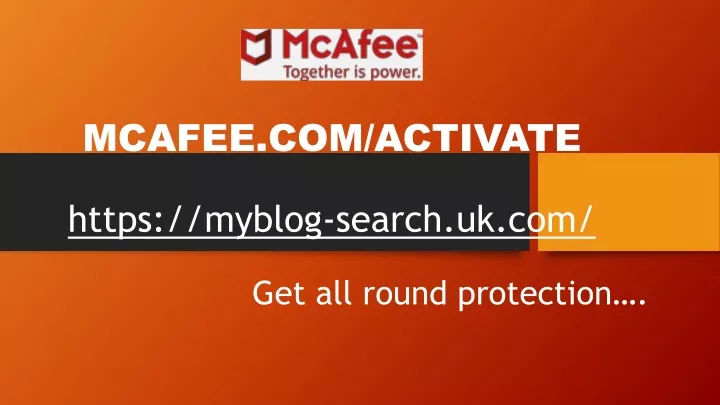 mcafee com activate https myblog search uk com