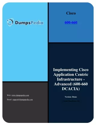 600-660 Dumps Cisco Certified Specialist 2020