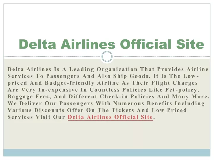 delta airlines official site