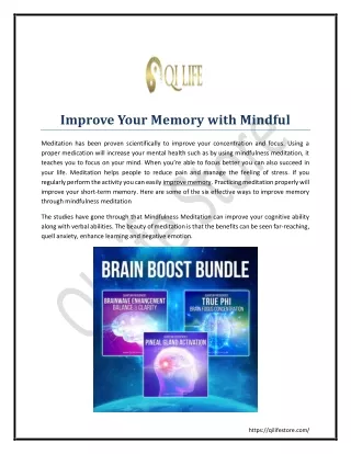improve your memory with mindful