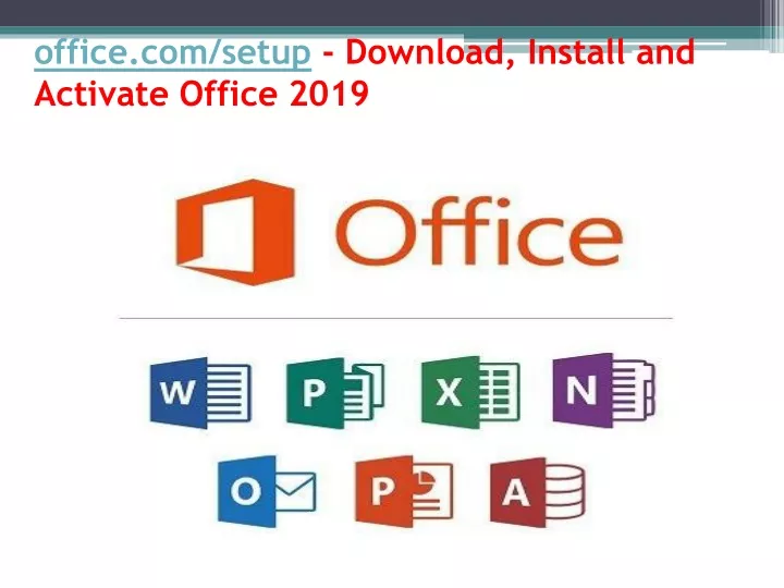 office com setup download install and activate office 2019