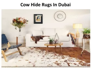 cow hide rugs in dubai