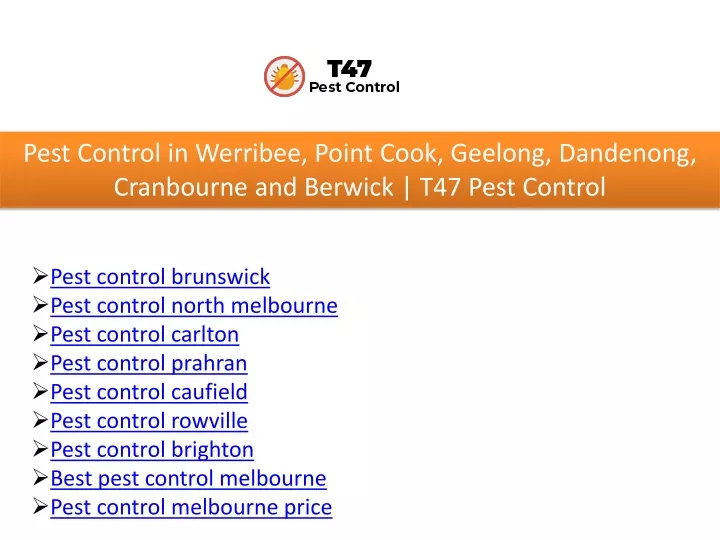 pest control in werribee point cook geelong