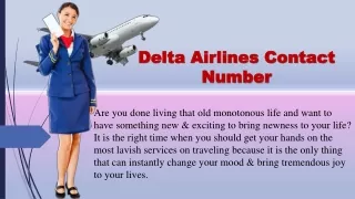 Delta Airlines Contact Number