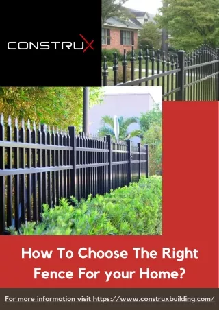 How To Choose The Right Fence For your Home?