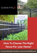 How To Choose The Right Fence For your Home?