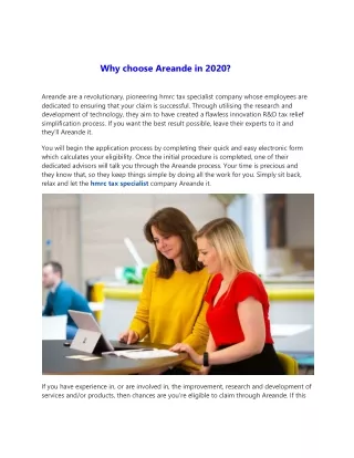 Why choose Areande in 2020?