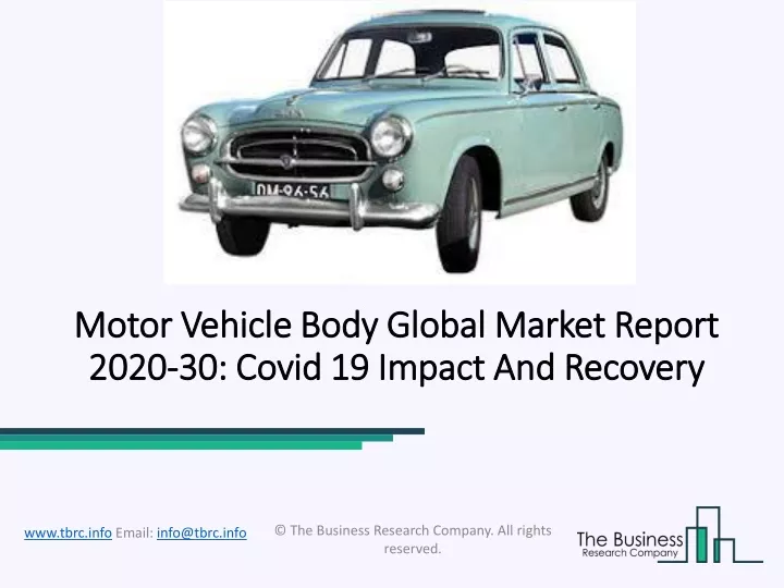 motor vehicle motor vehicle body global 2020 2020