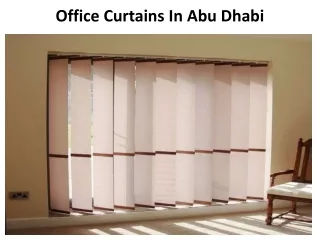 office curtains in abu dhabi