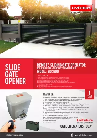 SLIDE GATE OPENER