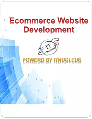 Ecommerce Website Designing & Development Company in Delhi