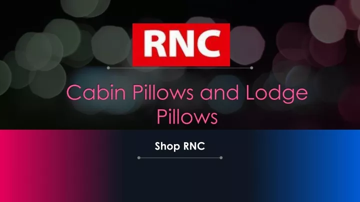 cabin pillows and lodge pillows