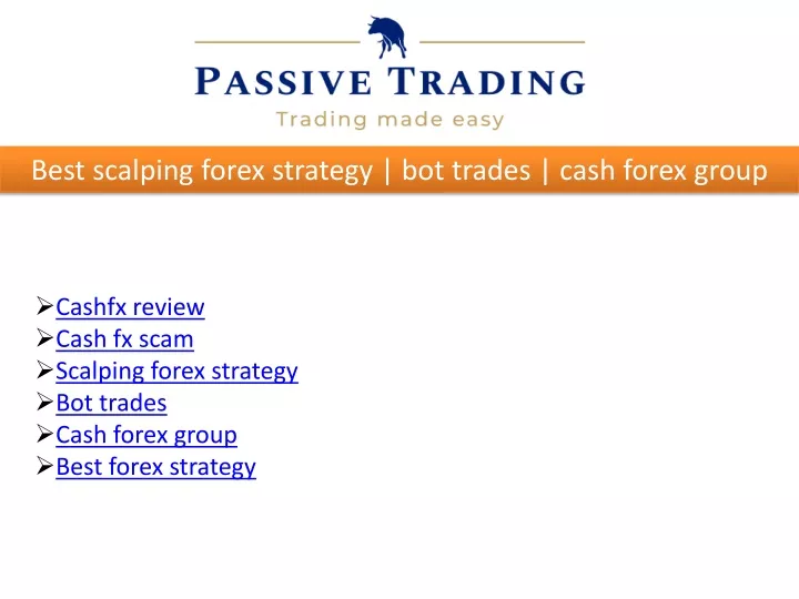 best scalping forex strategy bot trades cash