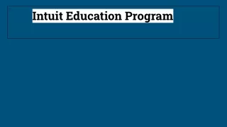 Know more about | intuit education program |  1-888-883-9555 | USA