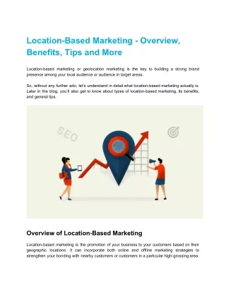 location based marketing overview benefits tips