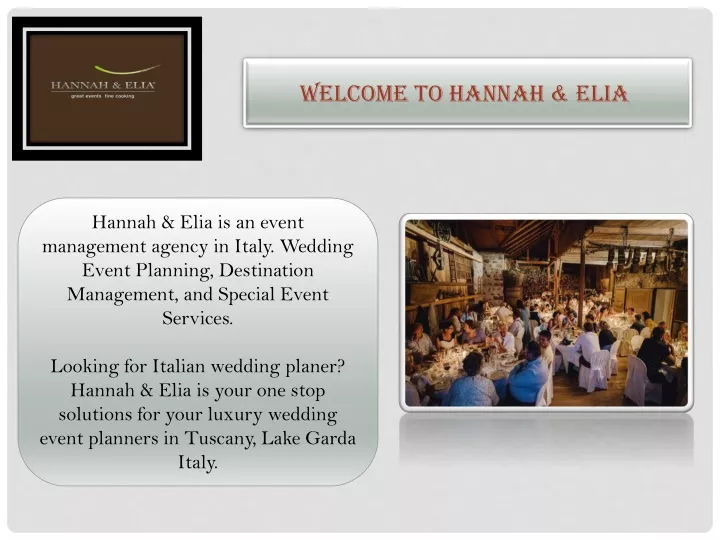 welcome to hannah elia
