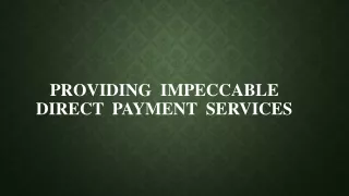Direct Payment Services
