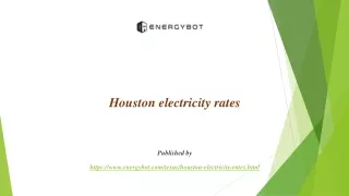 Houston electricity rates