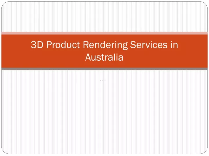 3d product rendering services in australia
