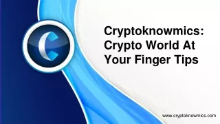 cryptoknowmics crypto world at your finger tips
