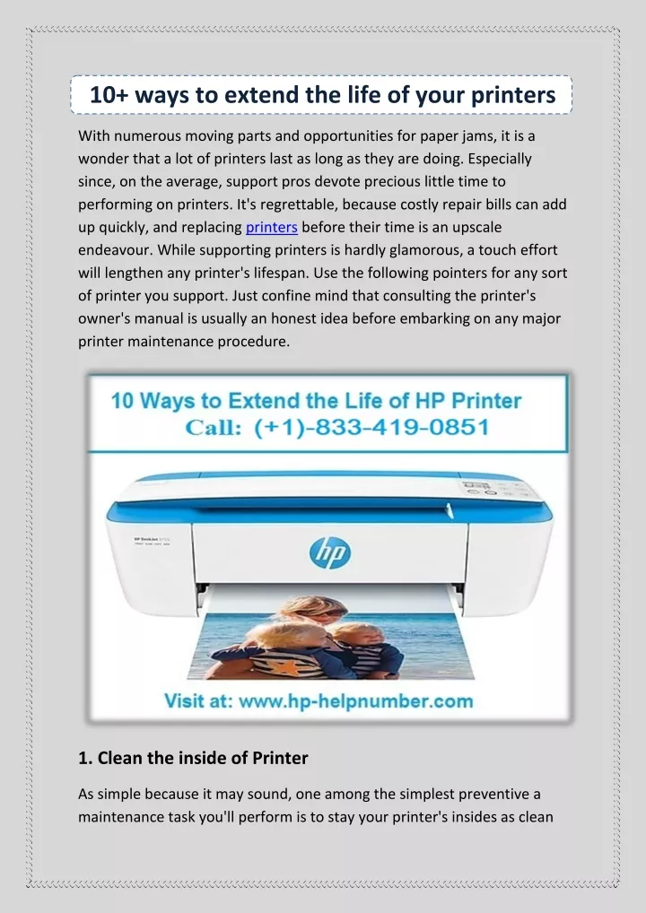 10 ways to extend the life of your printers