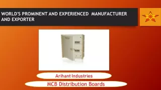 A1 Quality MCB Distribution Boards