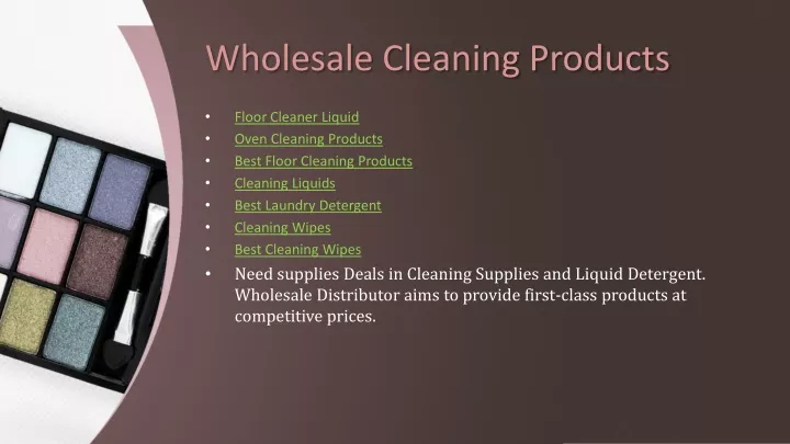 wholesale cleaning products